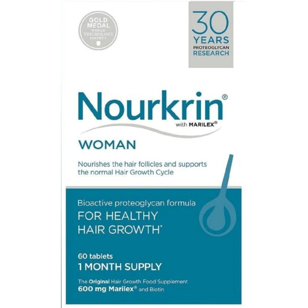 Nourkrin Tratamiento de la caída del cabello en la mujer con Marilex 60&nbsp;caps.