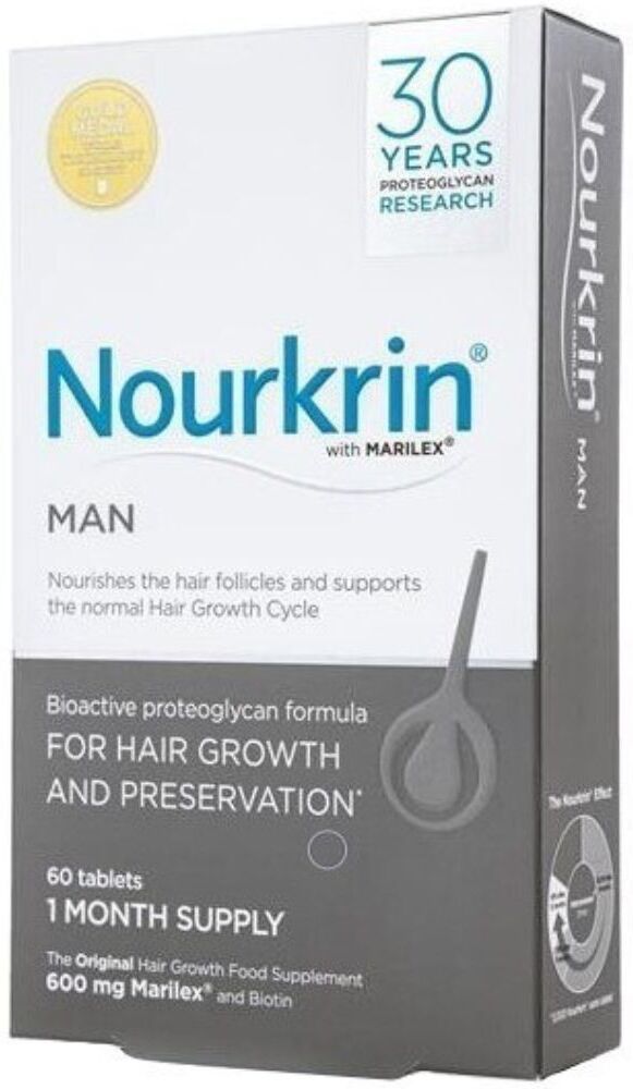 Nourkrin Tratamiento para la caída del cabello en hombres con Marilex 60&nbsp;caps.