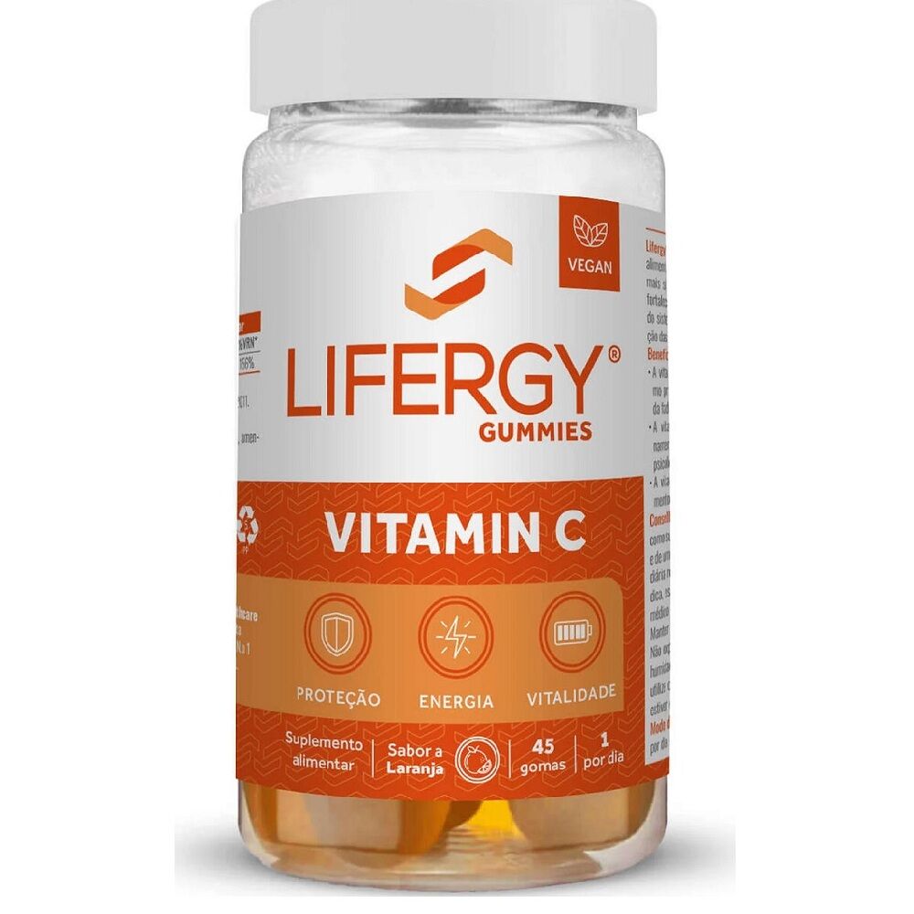 Lifergy Gummies Vitamina C - Energía y cansancio 45&nbsp;gominolas Orange