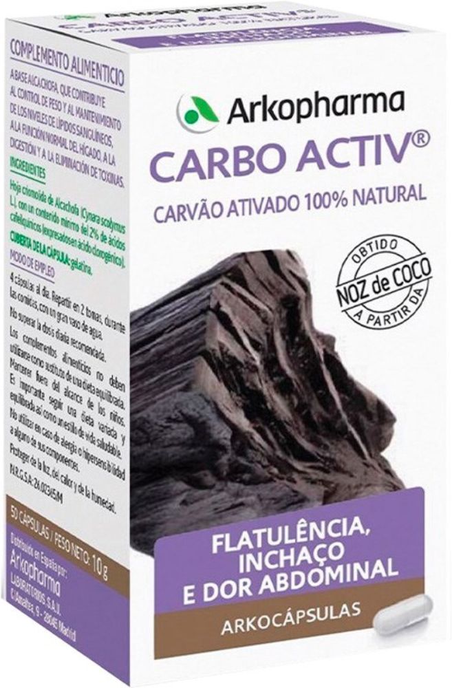 Arkopharma Arkocápsulas Carbo Activ Bio Complemento alimenticio 40&nbsp;caps.