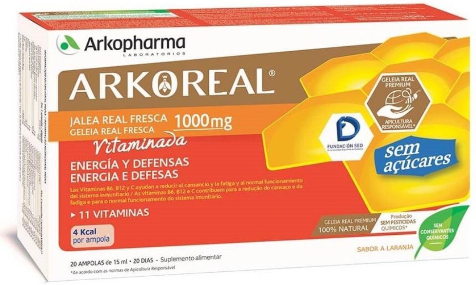 Arkopharma Arkoreal Jalea Real Vitaminas sin azúcar 20x15mL