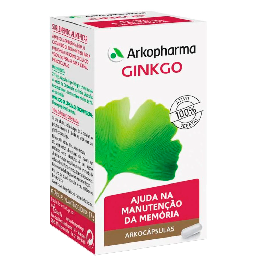 Arkopharma Arkocápsulas Ginkgo Complemento alimenticio 45&nbsp;caps.