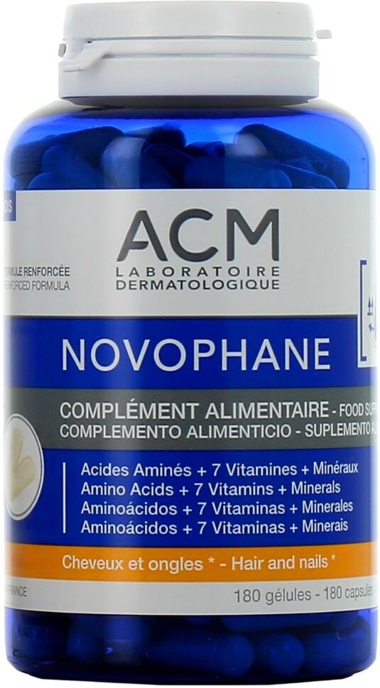 ACM Laboratoire Dermatologique Novophane Complemento alimenticio Cabello y uñas 180&nbsp;caps.