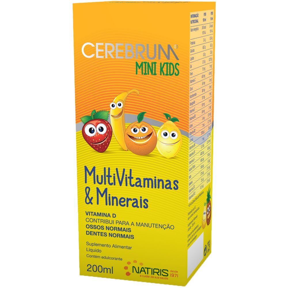 Cerebrum Mini Kids Multivitaminas y Minerales 200mL