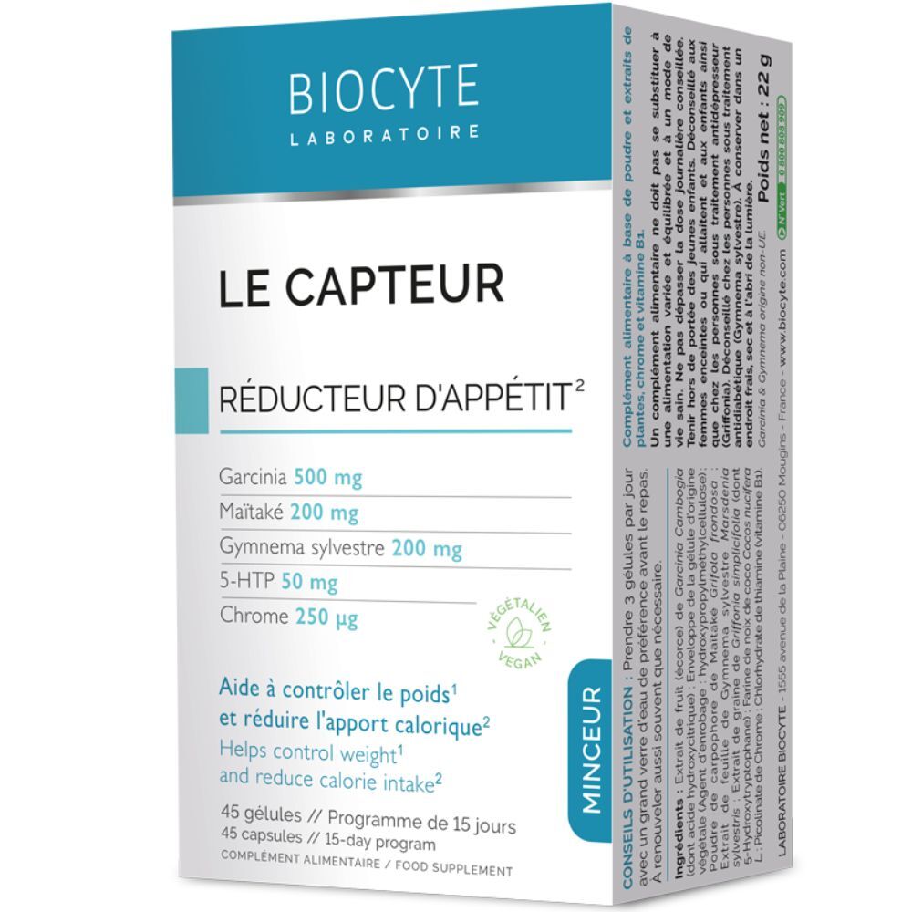 Biocyte Complemento alimenticio Le Capteur 45&nbsp;caps.