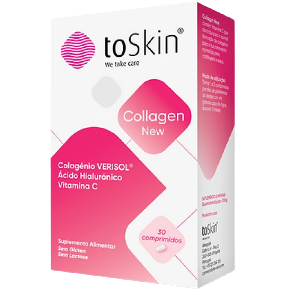 ToSkin Colágeno Nuevo suplemento alimenticio para la elasticidad de la piel 30&nbsp;pastillas