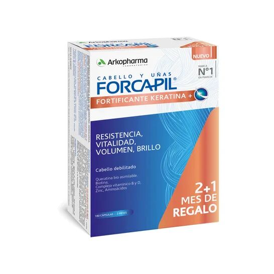 Arkopharma Forcapil Fortificante Keratina+ Tratamiento 3meses 3x60caps