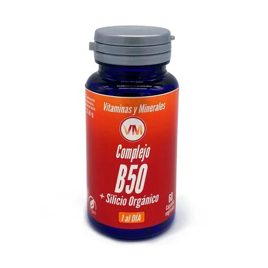 Vitaminas y Minerales Complejo B50 + Silicio Orgánico 60vcaps