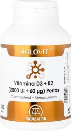 Equisalud Holovit Vitamina D3 2.000UI + K2 60µg 180 perlas