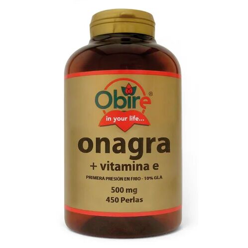 Obire Aceite De Onagra + Vitamina E 500mg 450 Perlas