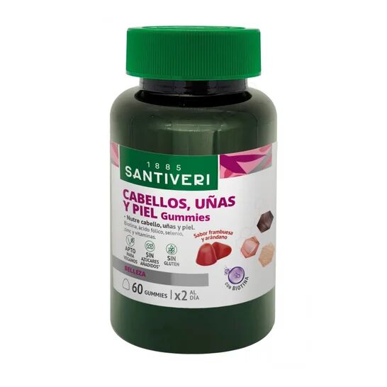 Santiveri Cabellos Uñas Piel Gummies 60uds