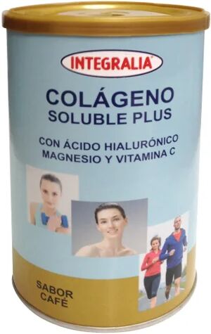 INTEGRALIA Colágeno Soluble Plus hialurónico magnesio sabor café 360g