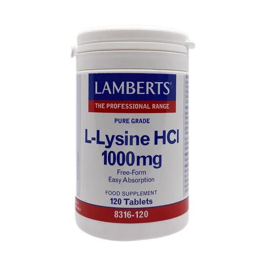 Lamberts L-Lisine HCL 1000mg 120 Tabletas