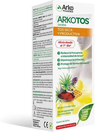 Arkopharma Arkotos Tos Seca y Productiva Sabor Frutos Rojos 140ml