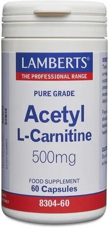 Lamberts Acetyl L-Carnitine 500mg 60cáps