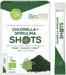 Biotona Chlorella+Spirulina Shots Bio 20uds