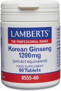 Lamberts Korean Ginseng 1200mg 60comp