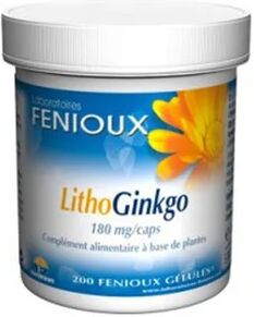 FENIOUX Litho Ginkgo 180mg 200caps