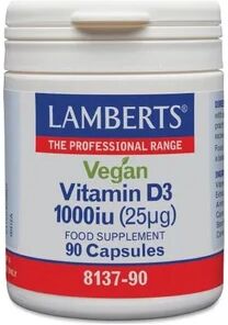 Lamberts Vitamina D3 Vegana 1000 Ui (25 µg) 90 Cápsulas