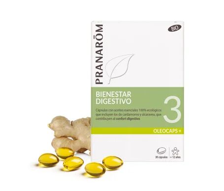 Pranarôm Oleocaps+ 3 Bienestar Digestivo BIO 30caps