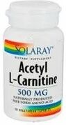 SOLARAY acetyl l-carnitine 500mg 30cáps