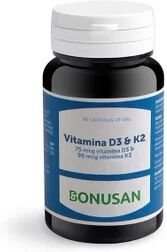 Bonusan Vitamina D3 & K2 60caps