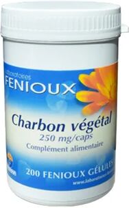 FENIOUX Carbón Vegetal 250mg 200caps