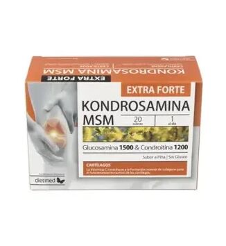 DietMed Kondrosamina MSM Extra Forte Piña 20 Sobres