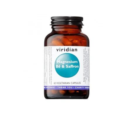 VIRIDIAN Magnesio Vitamina B6 Azafrán 60cápsulas