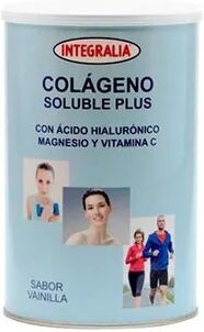 INTEGRALIA Colágeno Soluble Plus hialurónico magnesio sabor vainilla 360g