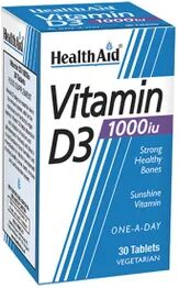 HealthAid Vitamina D3 1 000 Ui 30comp