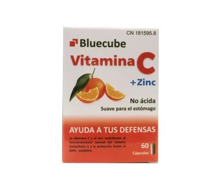 BLUECUBE Vitamina C+ Zinc 60 Caps