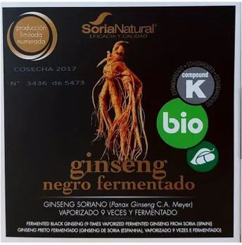 Soria Natural Ginseng Negro Fermentado Bio 24caps