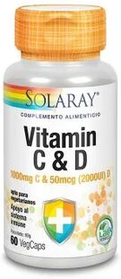 SOLARAY Vitamina C y D 60caps