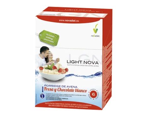 NOVADIET Light Nova Porridge Fresa - - 6 Sobres
