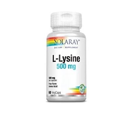 SOLARAY L Lysine 500mg 60caps