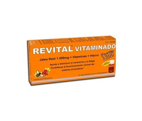 Revital Vitaminado Jalea real 1000mg 10amp bebibles