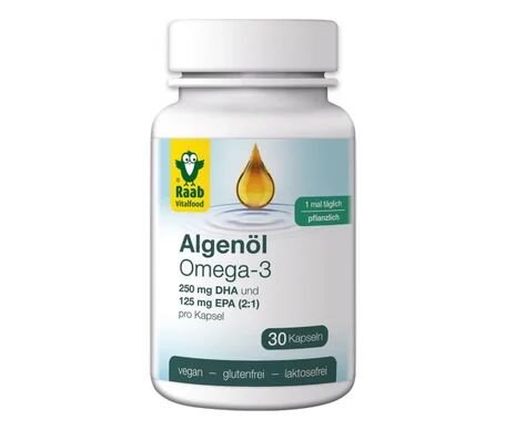 Raab Vitalfood Aceite de Alga Omega 3 1183mg 30caps