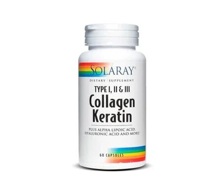 SOLARAY Collagen Keratin 60cáps