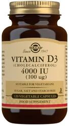 Solgar Vitamina D3 Colecalciferol 4000UI 100mcg 120vcaps