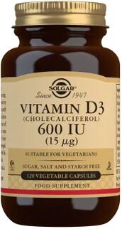 Solgar Vitamina D3 600UI 15mcg 60vcaps