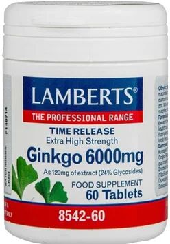 Lamberts Ginkgo Biloba 6000mg 60 comprimidos