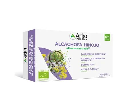 Arkopharma Arkofluido Alcachofa - Hinojo Ultraconcentrado 20ampollas