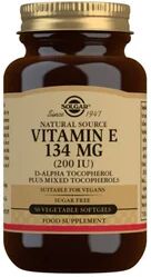 Solgar Vitamina E 200UI 134mg 50 perlas vegetales