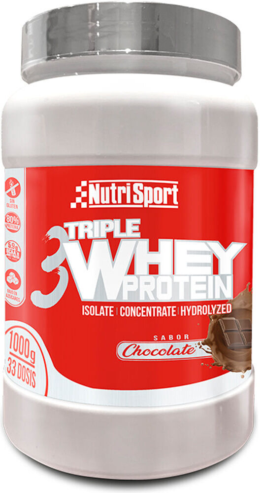 Nutrisport triple whey protein choco 1000g proteínas  (UNICA)