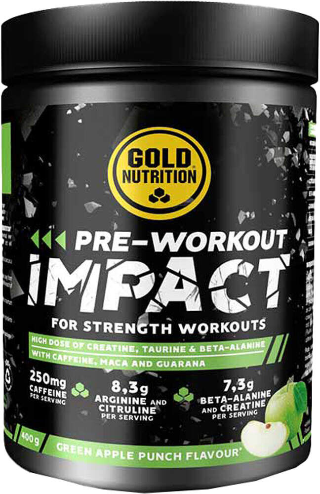 Gold Nutrition pre-workout impact  (UNICA)