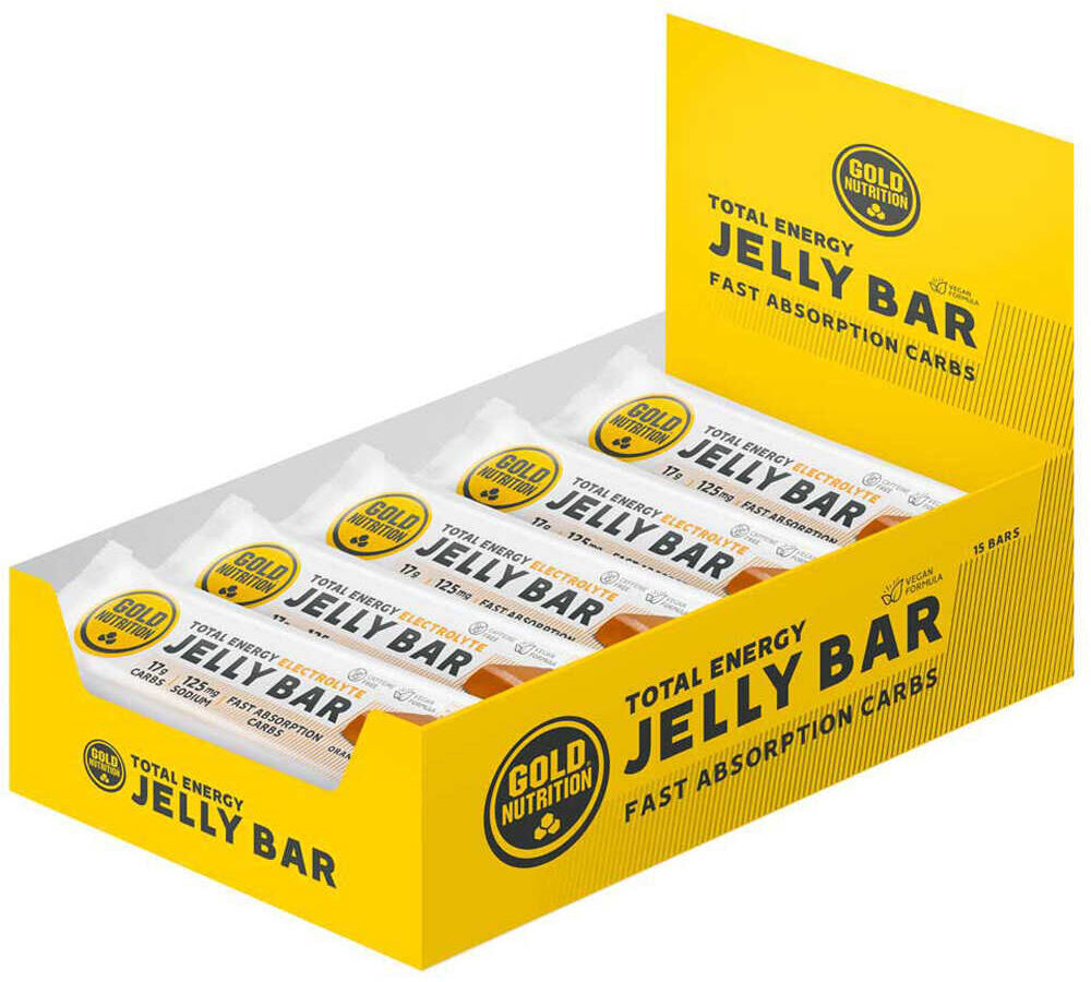 Gold Nutrition jelly bar electrolyte 30g barritas energéticas Naranja (UNICA)