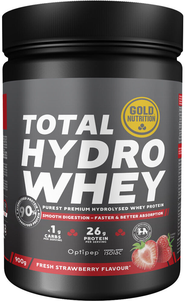 Gold Nutrition total hydro whey fresa - 900 g proteínas  (UNICA)