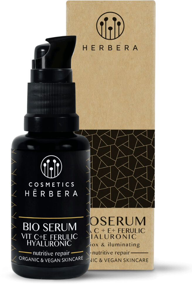 Herbera Bio Serum vitaminas C y E + ácidos ferúlico y hialurónico Nutritive Repair