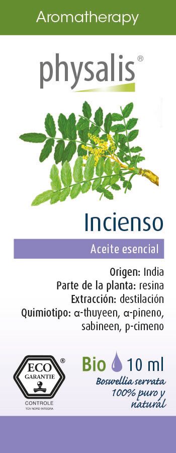 Physalis Aceite Esencial de Incienso Bio